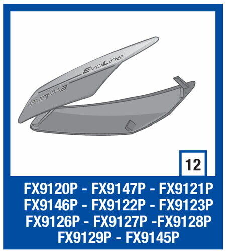 Shark Evoline 2 Çene Kenar Kapak beyaz FX9126P