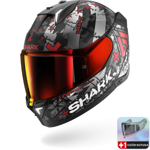 Shark Skwal İ3 Hellcat Mat Kapalı Kask  KUR