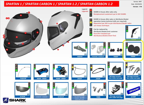  Shark Spartan Cam Kapak Fx5053P