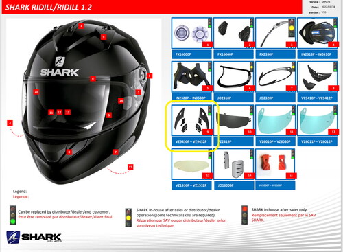  Shark Rıdıll/Evo-One 1-2 Tepe Havalandırma Ve9432