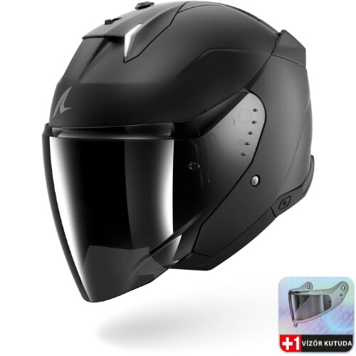 Shark Skwal İ3 Jet Dark Shadow Mat Açık Kask KMA