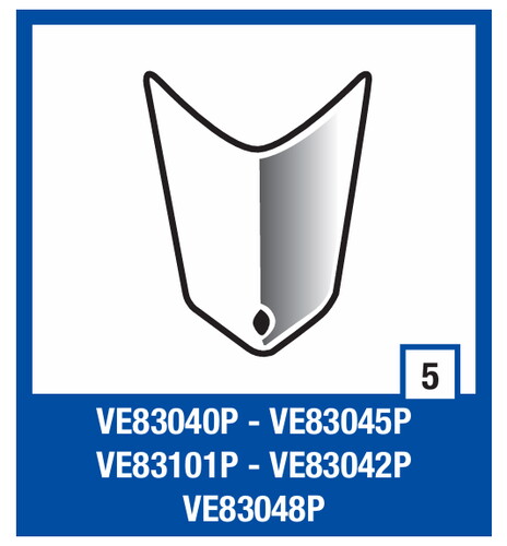 Shark Race-r Tepe Havalandırma şeffaf/VE83040P