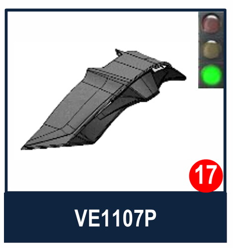 Shark Rıdıll 2 Arka Spoiler Küçük mat siyah/VE1107