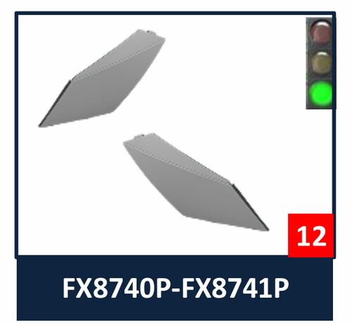 Shark Oxo Kask Camı Kenar Kapak siyah/FX8740/8741