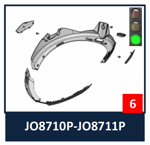 Shark Oxo Çene Arka Plastiği JO8711