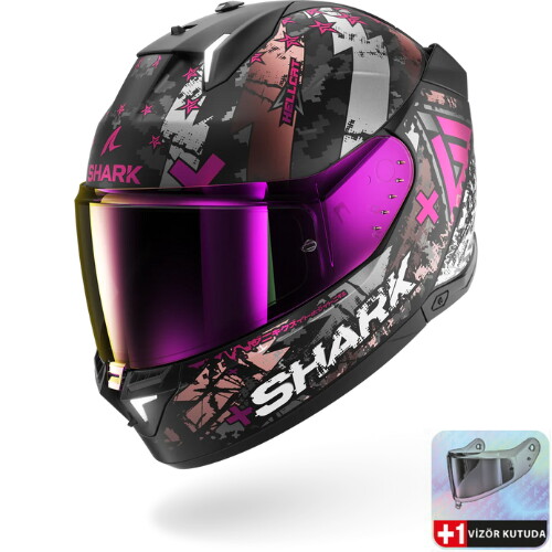 Shark Skwal İ3 Hellcat Mat Kapalı Kask  KUV