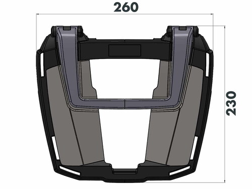  Hepco Becker Honda ADV350  Arka Çanta Demiri 2022-6619538 01 01