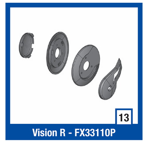 Shark RSJ/RSJ3 Kask Camı Mekanizması FX33110P