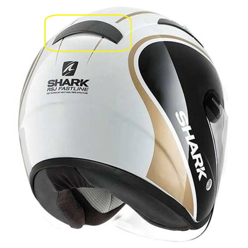  Shark RSJ Arka Havalandırma Kapak siyah VE11030