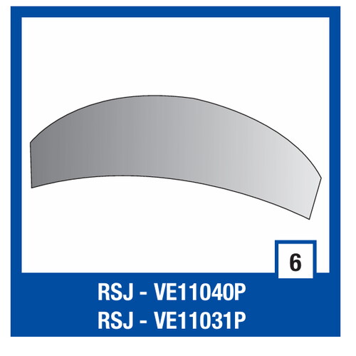 Shark RSJ Arka Havalandırma Kapak siyah/ VE11040