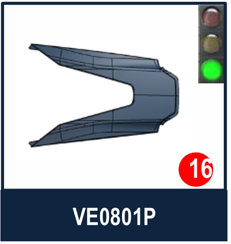 Shark Skwal İ3/D-Skwal 3/Rıdıll 2/Kask Tepe Hav.Kapağı mat siyah/VE0801