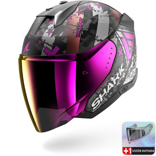 Shark Skwal i3 Jet Hellcat Mat Açık Kask KUV