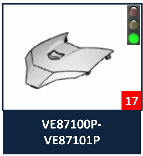 Shark Oxo Tepe Havalandırma mat siyah VE8710