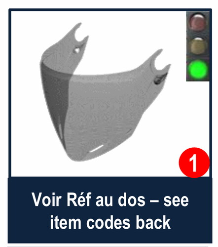 Shark Rs Jet  Kask Camı VZ36015/VZ36010
