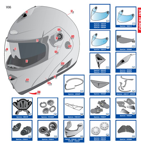  Shark Openline Cam Fitili JO9510P