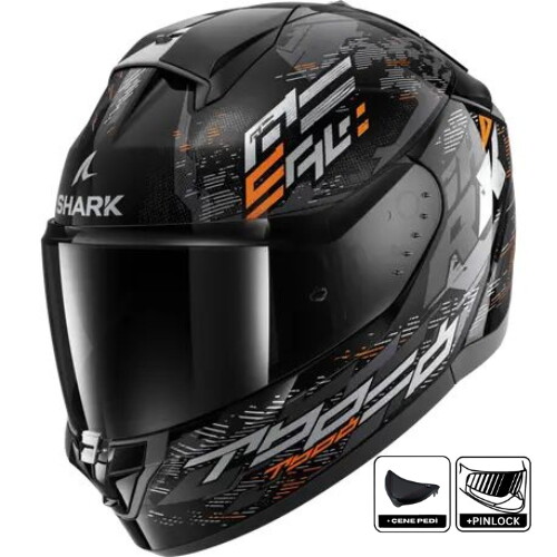 Shark Rıdıll 2 Molokai Kapalı Kask (Çene pedi ve Pinlock Hediye)