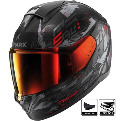 Shark Rıdıll 2 Molokai Mat Kapalı Kask (Çene pedi ve Pinlock Hediye)