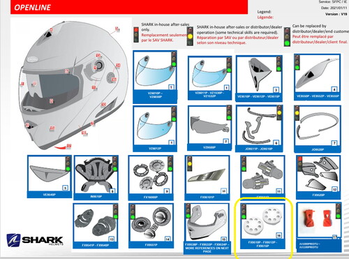  Shark Openlıne Çene Bağlantı Plastik Mat Fx9515P