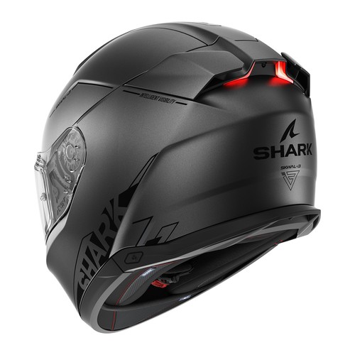  Shark Skwal İ3 Blank  Mat Kapalı Kask AKS