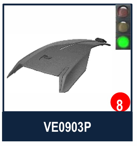 Shark D-Skwal İ3 Tepe Havalandırma siyah/VE0903