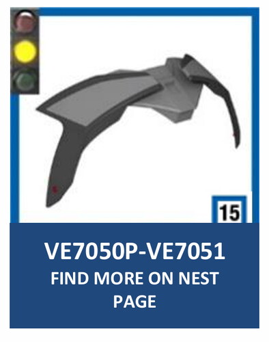 Shark Spartan GT/Carbon Pro Arka Spoiler VE7050/51