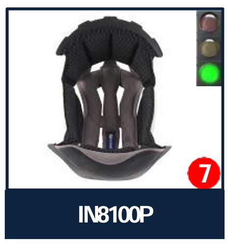 Shark Spartan RS Kask İç Pedi IN8100