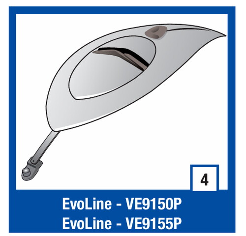 Shark Evoline Tepe Havalandırma siyah/ VE9150P