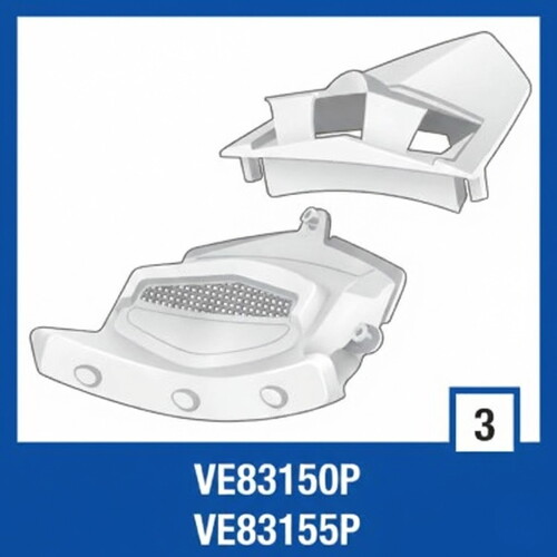 Shark Race-r Çene Havalandırna beyaz VE83150P