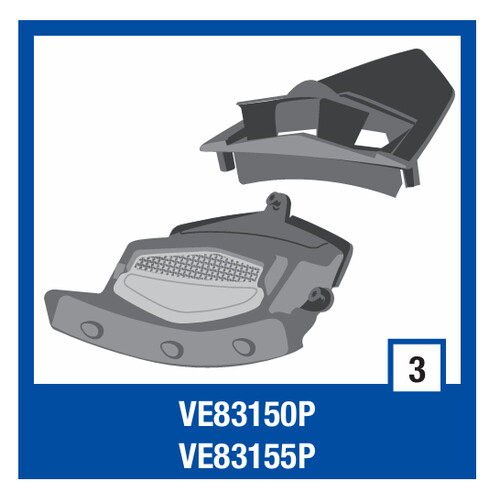 Shark Race-r Çene Havalandırna beyaz VE83150P