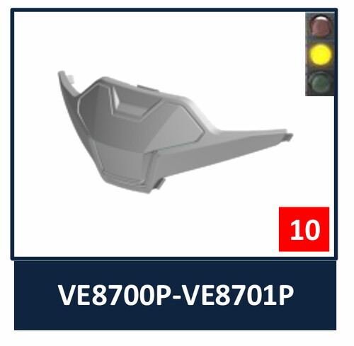 Shark Oxo Çene Havalandırma mat siyah/ VE8700/ VE8701