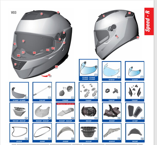  Shark Speed-R Kask Güneş Camı VZ10095P
