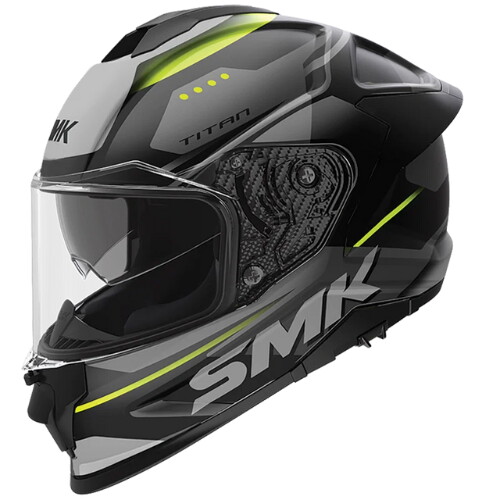 Smk Titan Fiber-S01 Sporter Panther Kapalı Kask MA264